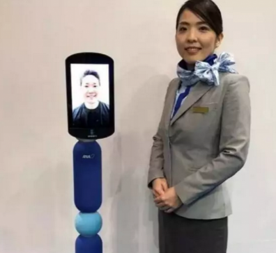 日本航空公司ANA推出了一款远程呈现机器人可以实现用户远程互动