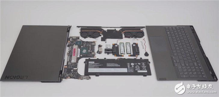 联想官方发布Y9000X标压核显笔记本的拆解图