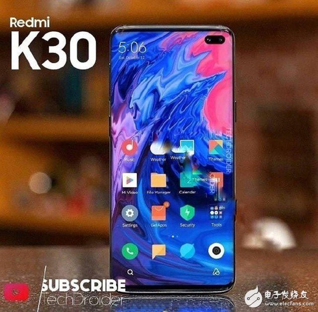 红米首款支持SA/NSA双模5G手机的Redmi K30真机图曝光