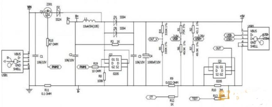 三款移動電源電路圖講解