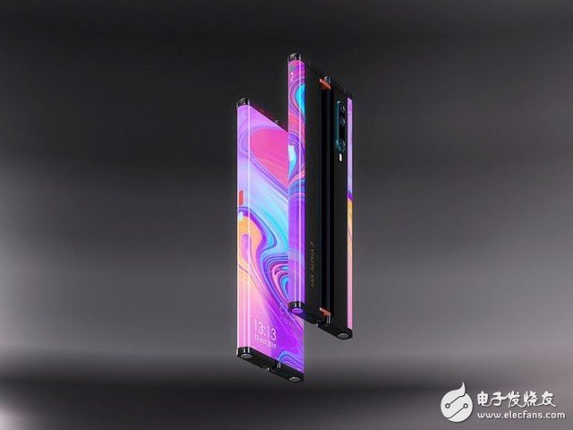 小米Mix Alpha2环绕屏新机渲染图曝光,OLED屏采用滚动和伸缩式设计