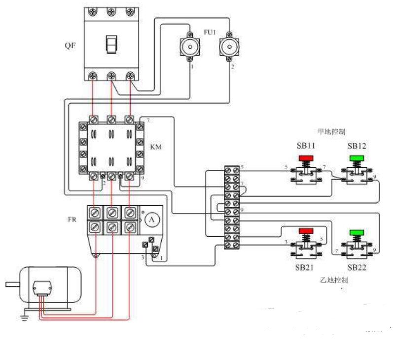 多款两地控制电机电路图讲解