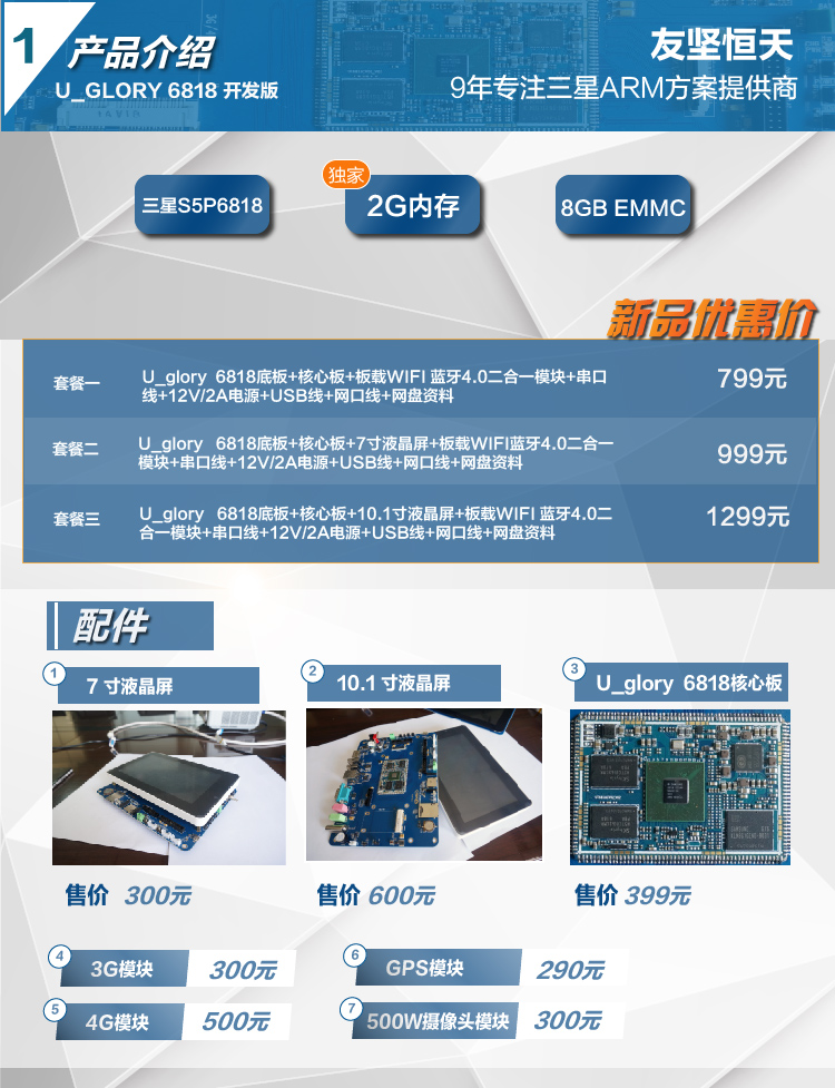 友堅科技Exyno6818開發(fā)板簡介