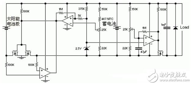 多款太阳能电池电路图 - 电池充电/放电 - 电子发烧友