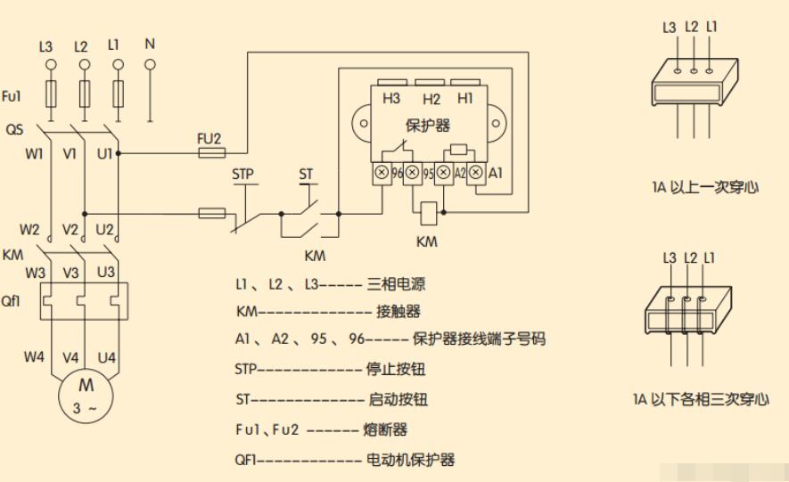 電動(dòng)機(jī)保護(hù)器的工作原理及接線(xiàn)實(shí)物圖