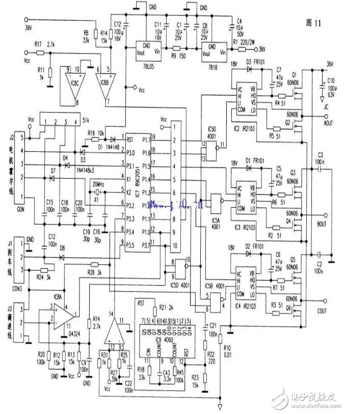 多款电动车控制器电路图