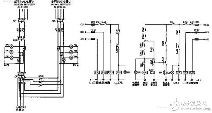 双电源转换开关电气符号_双电源自动切换电路