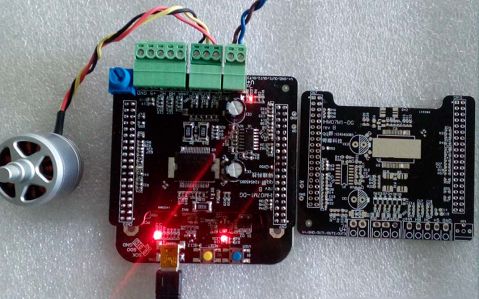 自制BLDC/PMSM电机驱动板:PCB+元件...