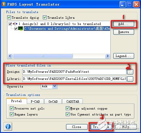 Protel转换到PADS的步骤