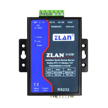 卓岚信息技术隔离型串口服务器ZLAN5143BI概述