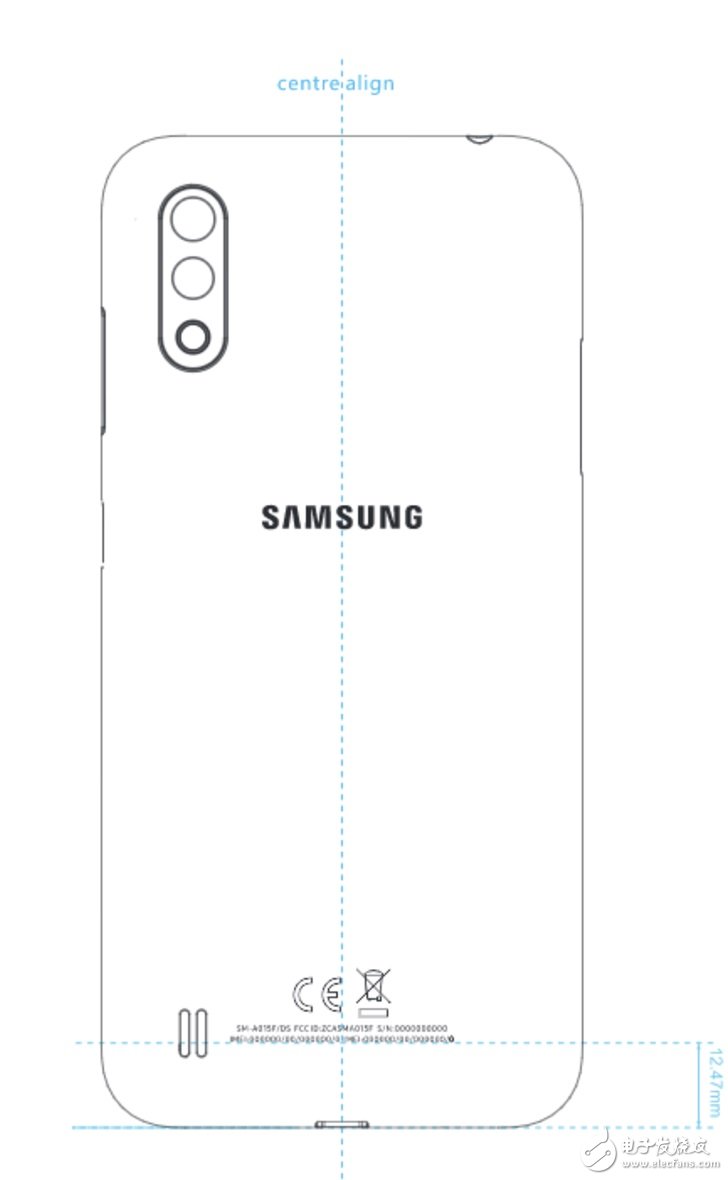 三星Galaxy A01手机通过FCC认证,配备16GB的存储空间