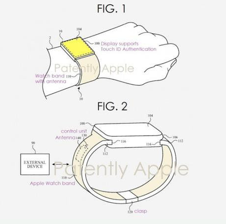 苹果新的Apple Watch曝光将采用屏幕指纹...