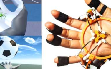 研究人员最新展示TouchVR手掌和手指触觉反馈...