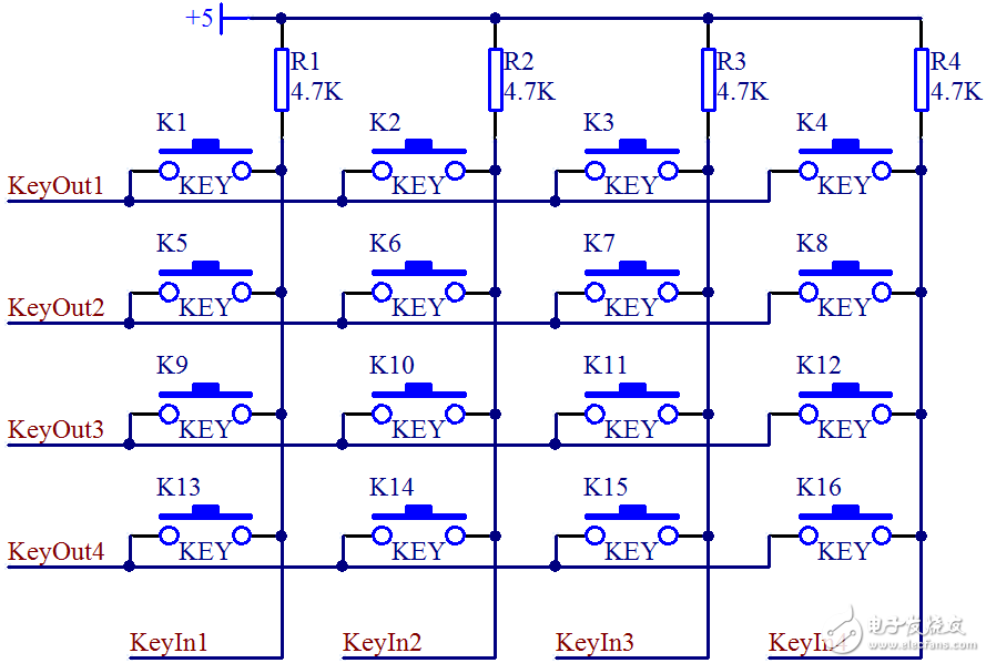 单片机独立式按键和矩阵式按键电路设计