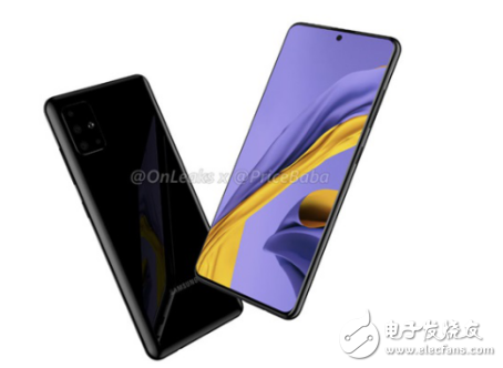 三星Galaxy A51渲染图曝光,采用AMOLED挖孔屏