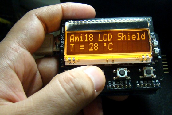AmiPIC18 LCD防护罩的介绍