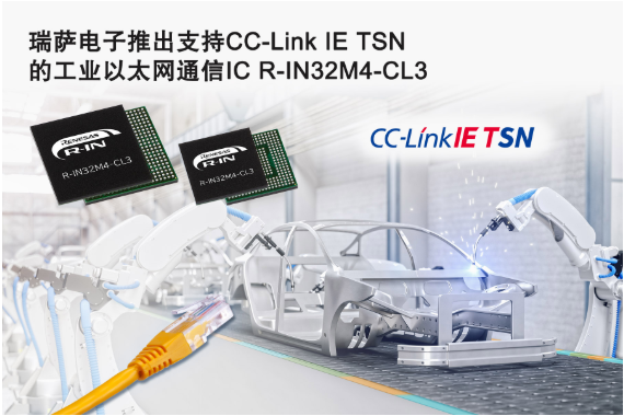瑞萨电子推出用于工业以太网(IE)通信的R-IN...