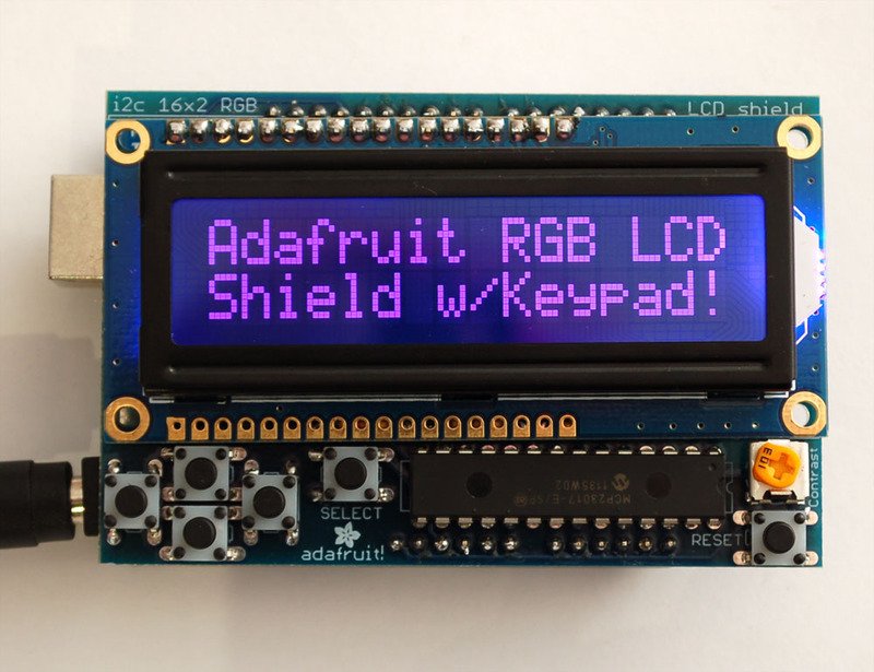 Adafruit RGB LCD防护罩的制作