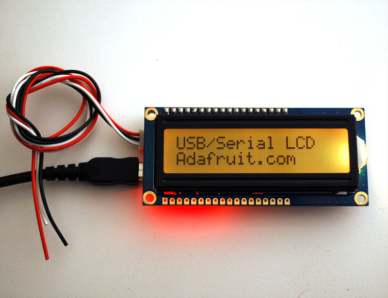 USB +串行RGB背光字符LCD背包的制作