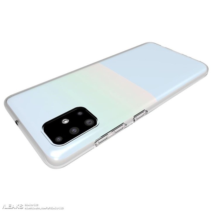 三星Galaxy A71带壳渲染图曝光,采用水滴屏设计后置四摄