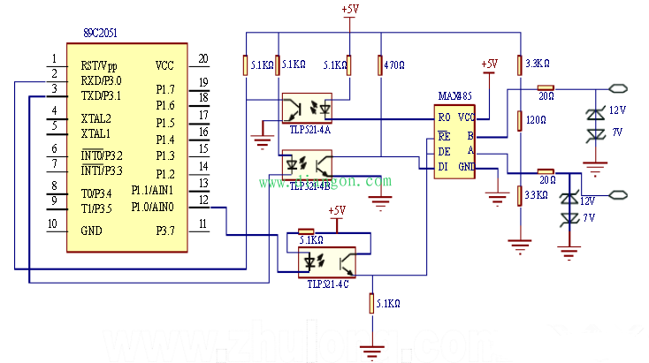 基于AT89C2051單片機的智能照明控制系統設計