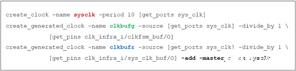XDC时钟约束的三种基本语法