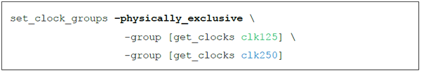XDC时钟约束的三种基本语法