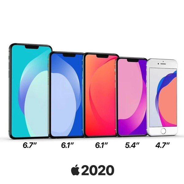 苹果将在2020年发布7款新iPhone其中三款为5G手机四款为4G手机