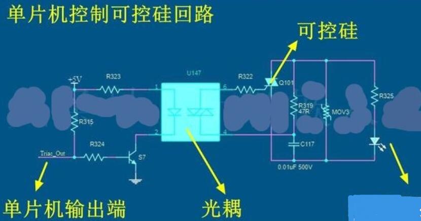 可控硅控制交流负载回路的通断