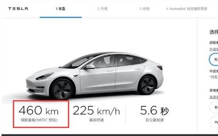 特斯拉国产Model 3续航里程不及进口版,46...
