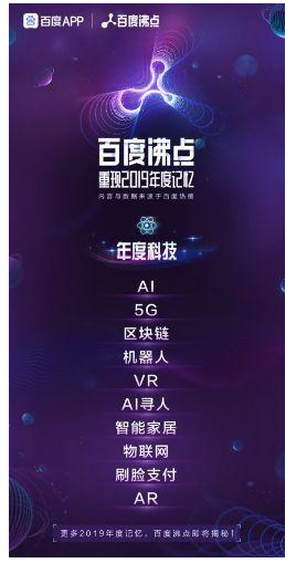 百度沸点2019年度科技榜单正式发布