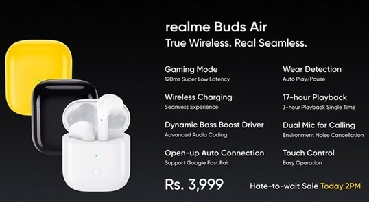 realme推出了旗下首款真无线耳机realme...