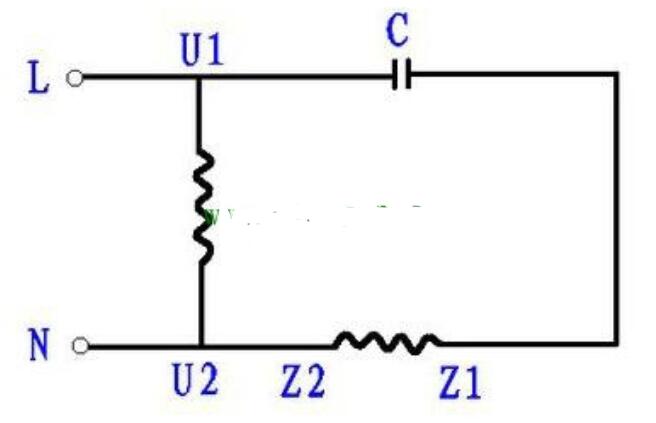 单相异步电动机正反转电路图