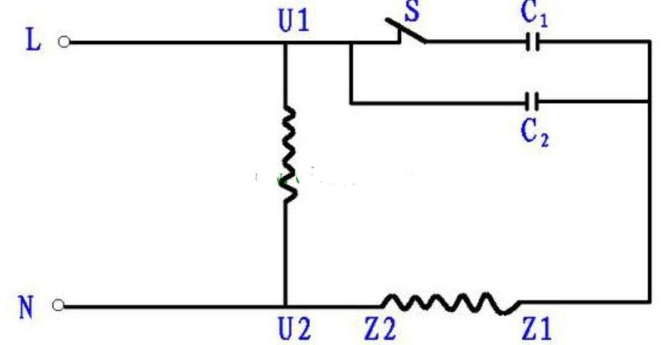 单相异步电动机正反转电路图