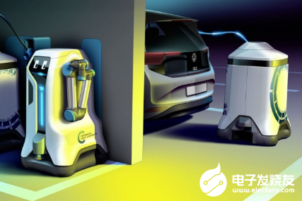 大眾推出概念移動機器人 可同時為多輛汽車服務充電