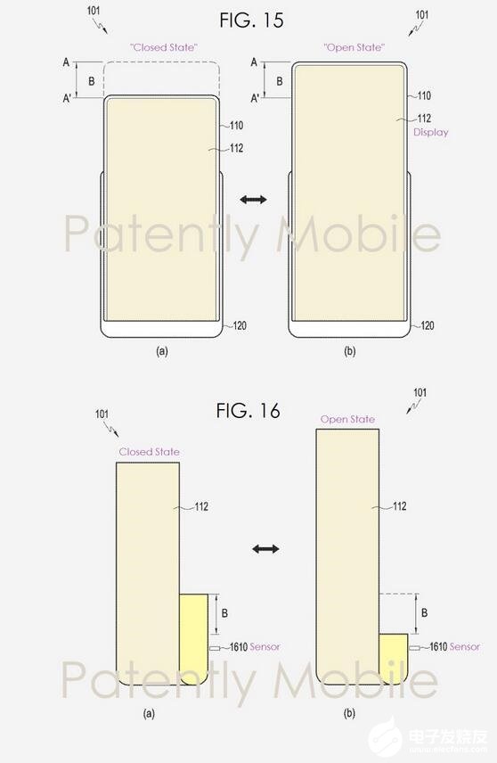 三星新手机专利：显示屏可拉长，左右三边比较窄