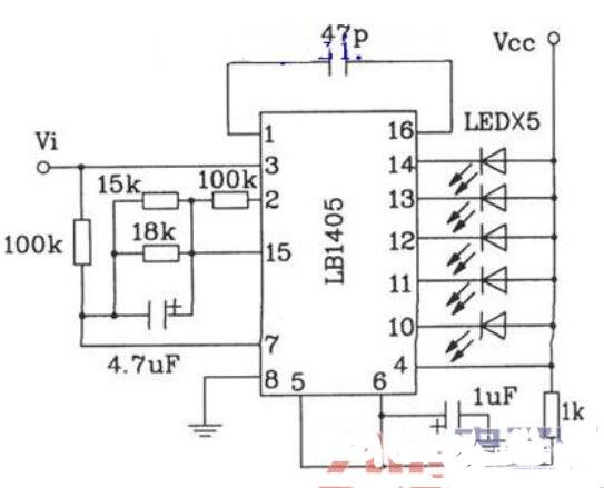 LED電平指示驅動集成電路