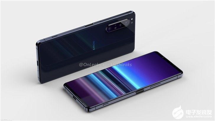 索尼2020年Xperia新机渲染图,采用OLED显示屏前置双扬声器
