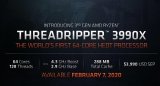 锐龙Threadripper 3990X处理器将...