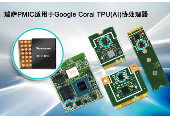 瑞薩電子高效電源管理IC應用于Google Coral AI產品中