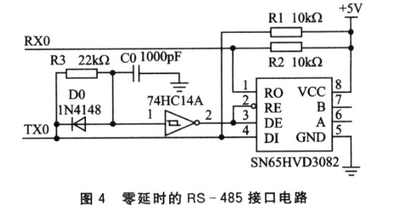 零延時RS-485接口電路具有很強的抗共模干擾能力   