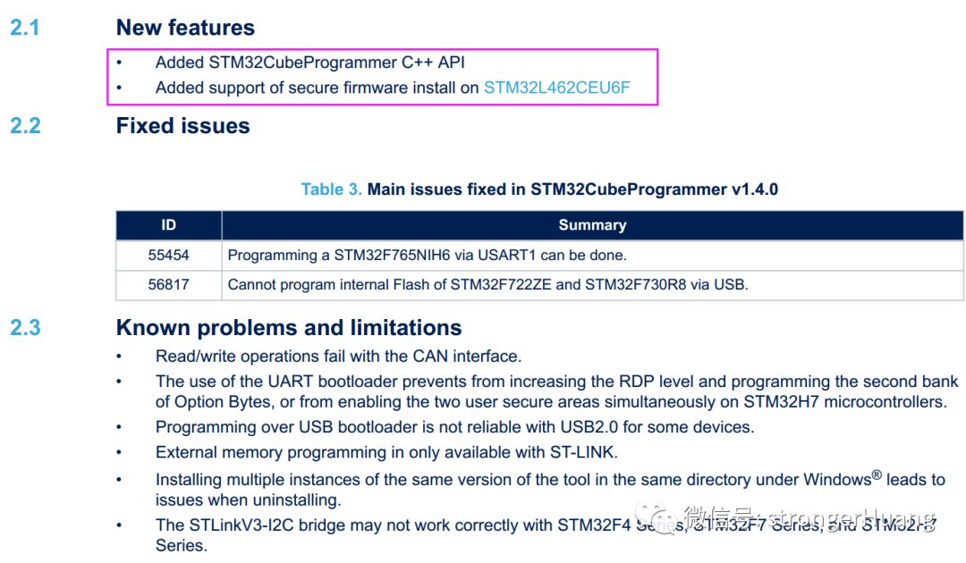 关于STM32CubeProgrammer的内容