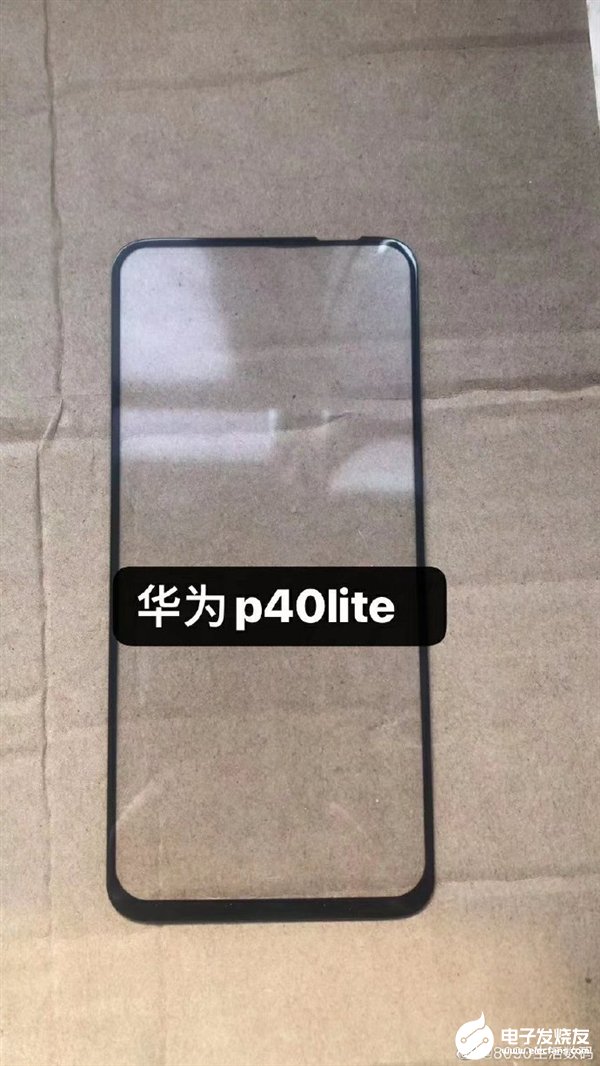 华为P40 Lite前面板贴膜曝光 采用挖孔屏方案