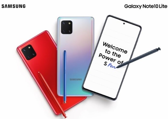三星Galaxy Note10 Lite手机的印...