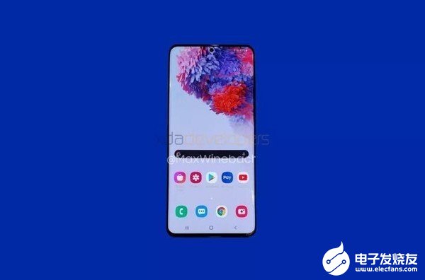 三星Galaxy S20 5G版曝光搭载了骁龙865处理器配备了12GB内存
