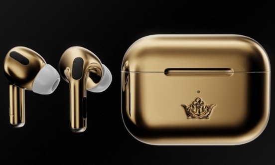 镶金苹果AirPods Pro推出,18K黄金打...