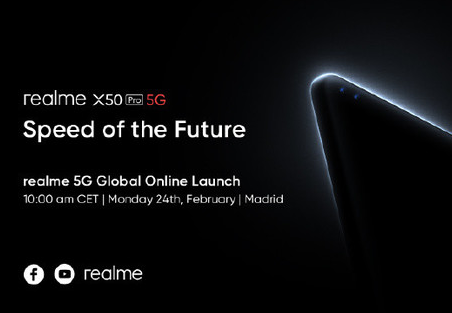 realme真我X50 Pro 5G将于2月24...