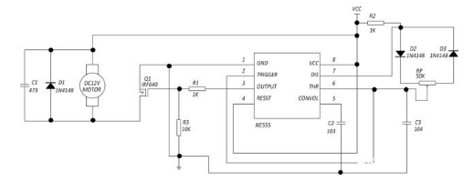 12v微型电机脉冲调速方法