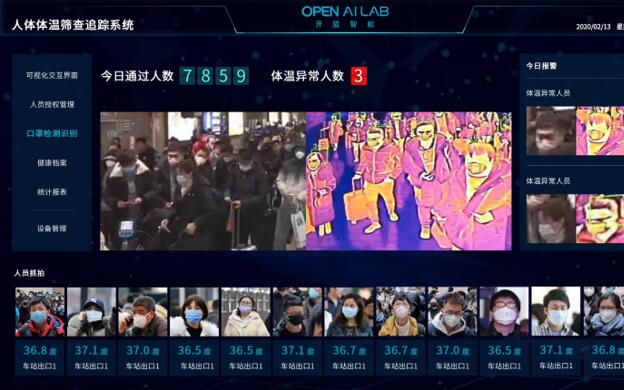 医疗+AI“抗疫情”AI红外测温方案