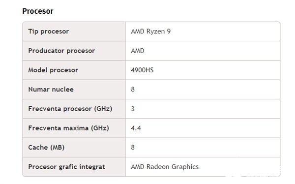 AMD锐龙9 4900HS处理器规格披露，8核心16线程
